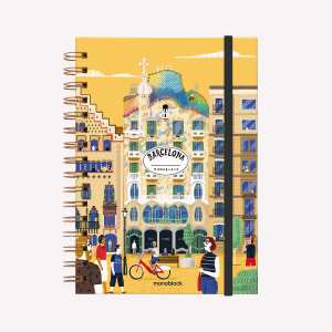 Cuaderno Anillado A5 Liso De Viaje Barcelona