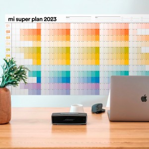 Planificador Anual de Pared 2023 - Mi súper plan 100x50cm