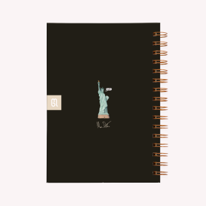 Cuaderno Anillado Mediano De Viaje New York Punteado